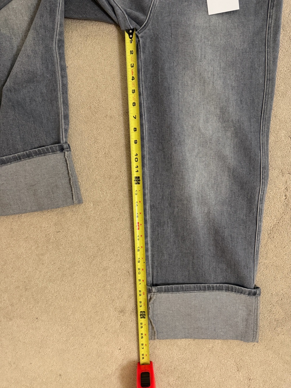 VICI Washed Gray High-Rise Jeans with Cuff - Picture 8 of 8